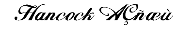 TTF   Hancock - Script & calligrafic font